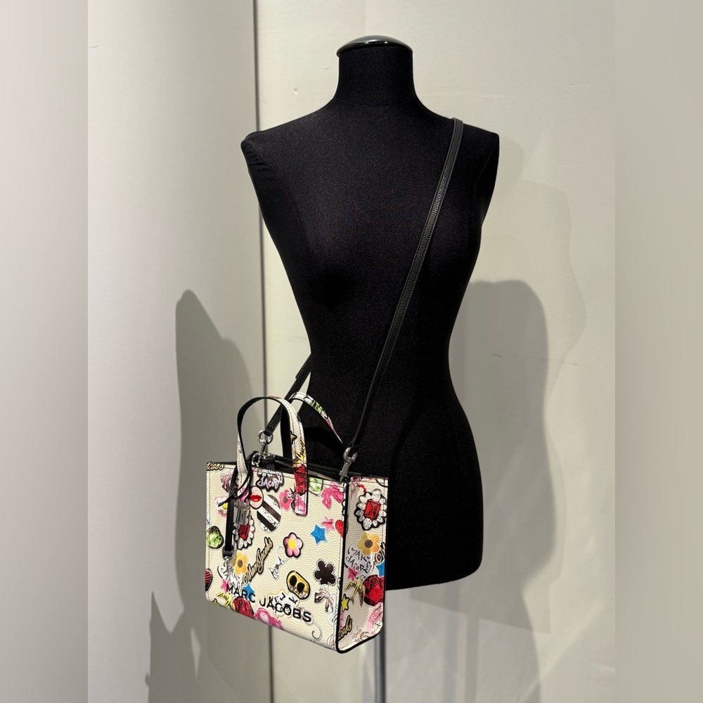 NWT Marc Jacobs printed mini grinds - white multi